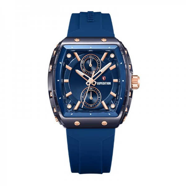 Expedition 6814 Rosegold Blue Rubber Lady MFRRGBU